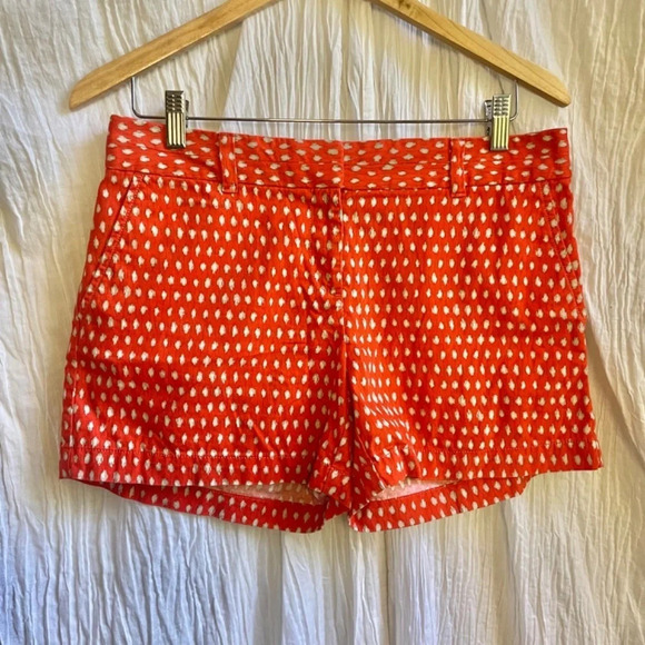 85%OFF❣️Ann Taylor LOFT Orange Ikat Pattern, The Riviera Short, 4 - Picture 3 of 9